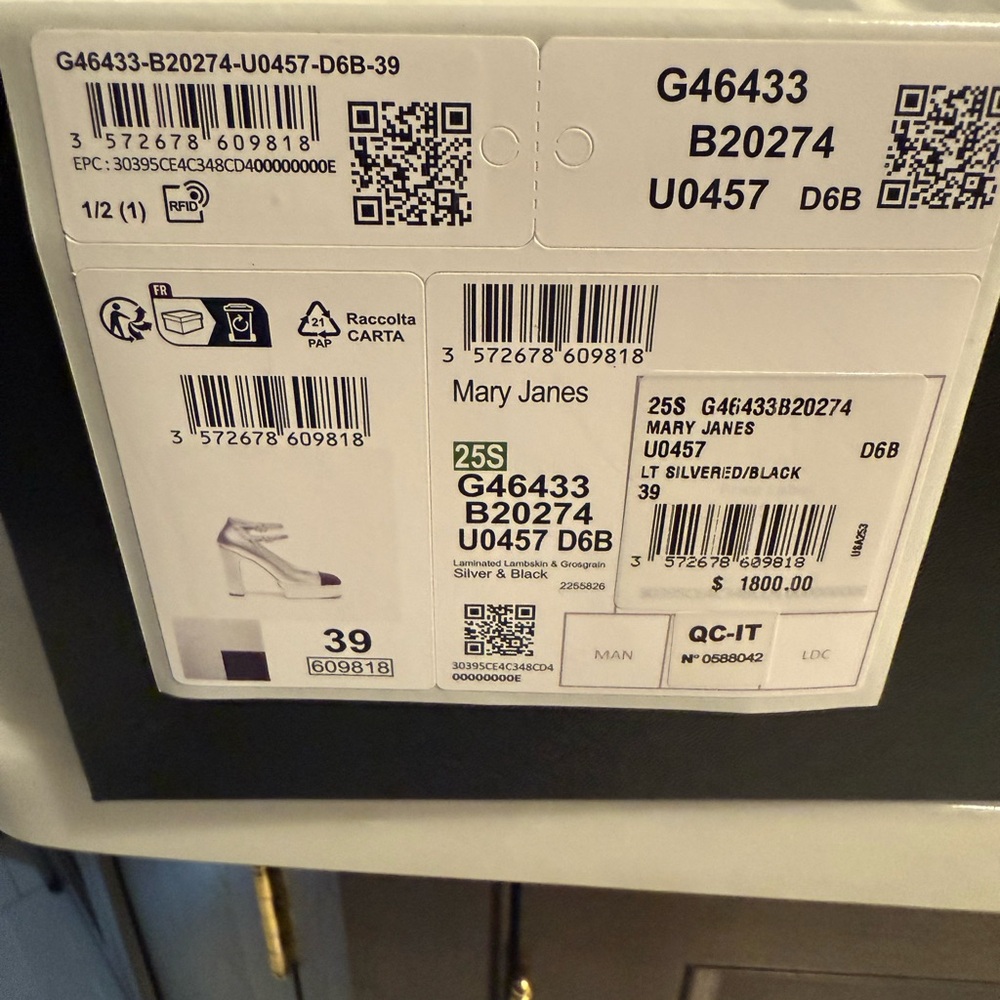 Silver & Black Mary Janes